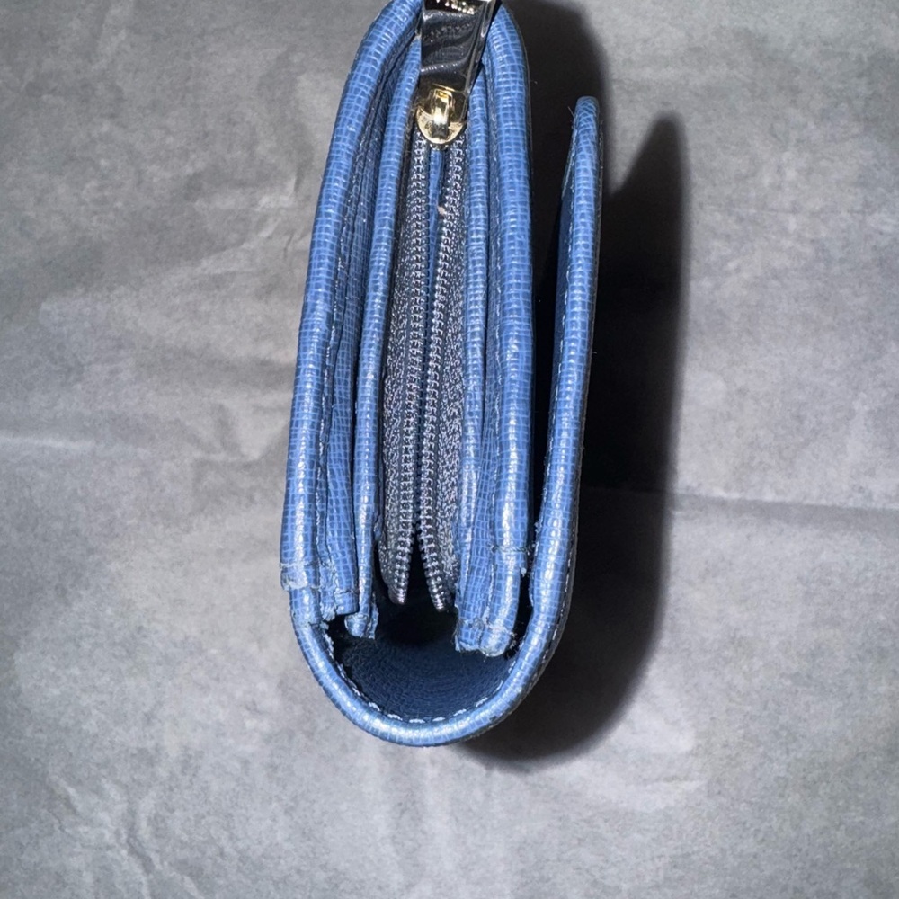 Preowned GUC Furla Blue Leather Wallet Classic Design - Picture 5 of 10